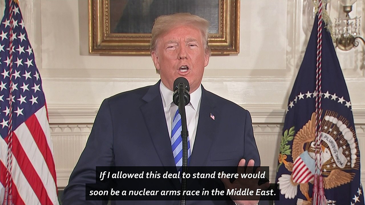 Trump says No to Iran nuclear deal