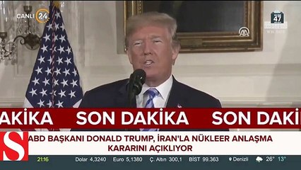 Trump İran kararını açıkladı: Anlaşmadan çekildik