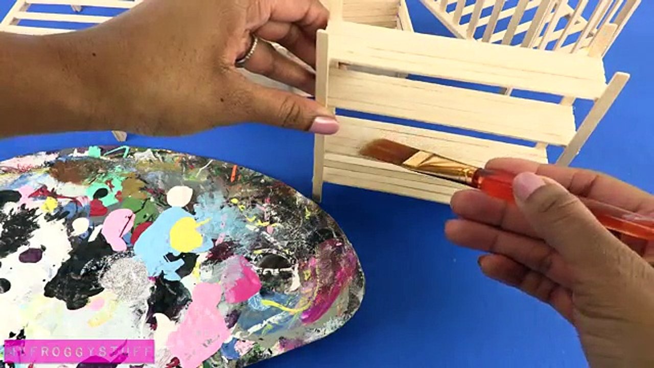 DIY How to Make Baby Doll Crib Handmade Furniture Craft 4K