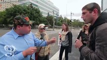 Trump Supporters argue with Protesters at Womens March in L.A. You forgot youre brown