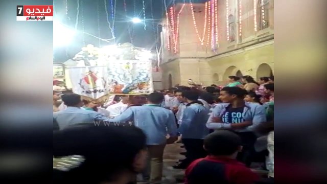 الأقباط يحتفلون بذكرى ميلاد السيدة العذراء بكفر سليمان بالسنطة