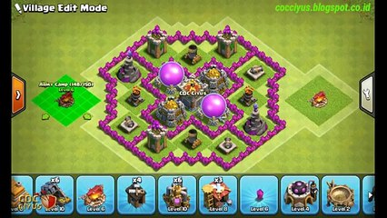 下载视频: Clash of Clans - TH6 Defense | CoC Town Hall 6 Farming Base Layout Defense Strategy