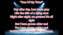 One of My Turns - Pink Floyd (Lyrics)