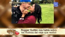 Rogger Guillén regresó al país y defiende su relación con Sara Toscano