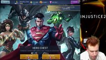 Injustice 2 Mobile 1.3 200 HERO PACK OPENING. Got all new charers, even LEGENDARY ARKHAM BATMAN.