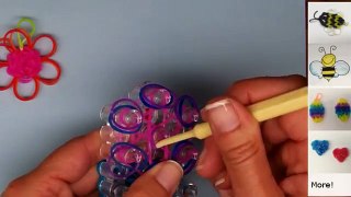 Craft: Rainbow Loom Double Daisy Flower Charm - Pattern Tutorial