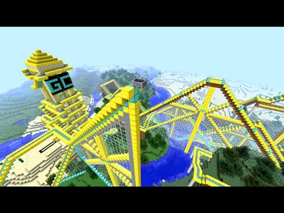 A MELHOR MONTANHA RUSSA DO MINECRAFT!! (The Golden Roller Coaster)
