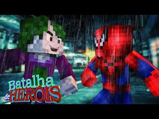 Minecraft : JOKER vs SPIDER-MAN - BATALHA DE HERÓIS