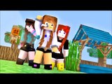 Minecraft: EXPLORADORES #4 - VAMOS DESTRUIR A VILA DAS MENINAS?! (c/ Wolff)