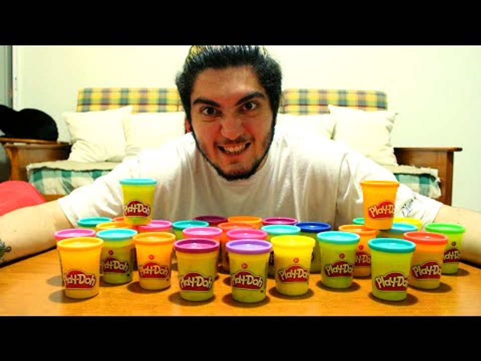 COMPREI 30 MASSINHAS PLAY-DOH E OLHA NO QUE DEU !
