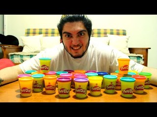 COMPREI 30 MASSINHAS PLAY-DOH E OLHA NO QUE DEU !