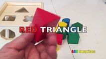 Learn Shapes, Colors, And Counting for Kids With Sorter Cube Toy And Wooden Blocks