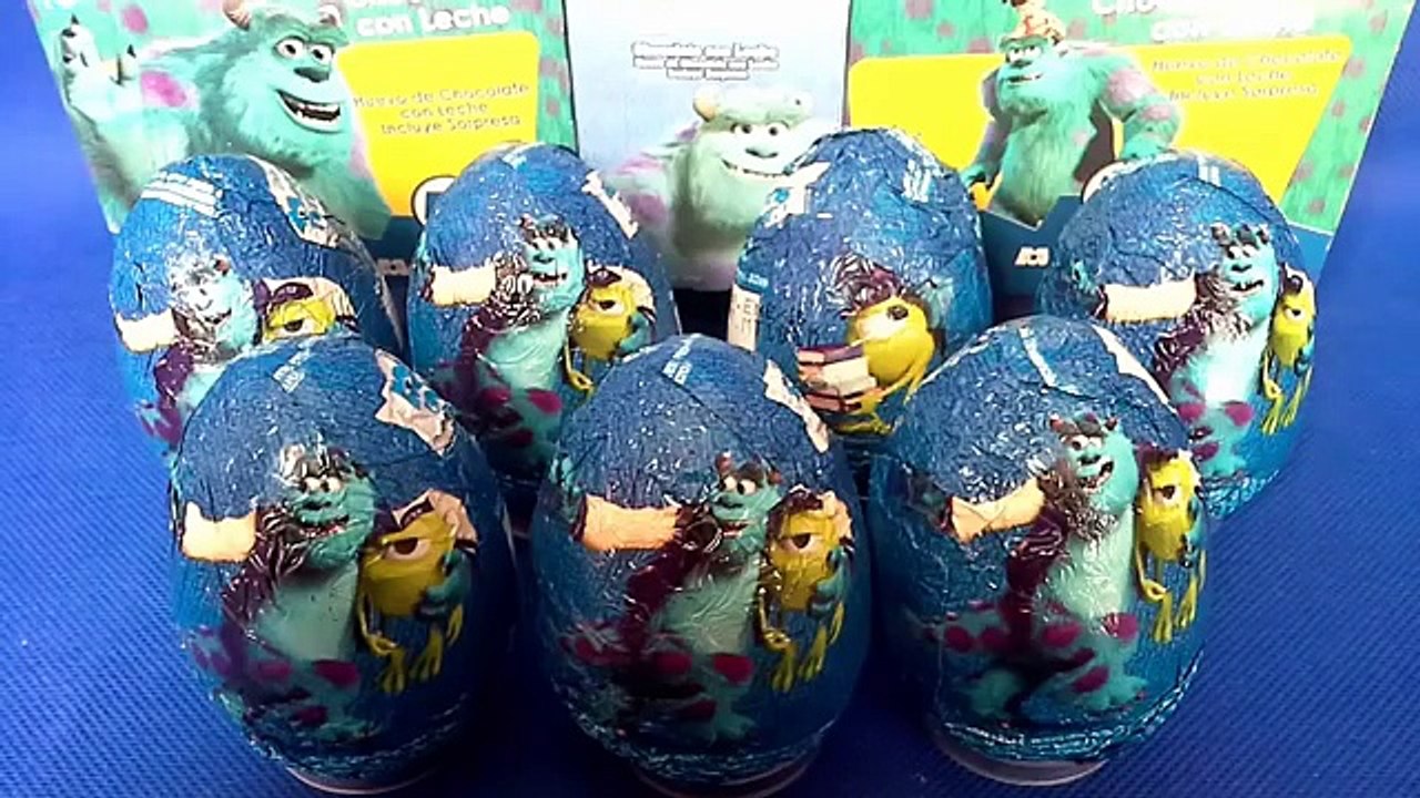 Huevos Sorpresa de Monster University en español. Surprise Eggs