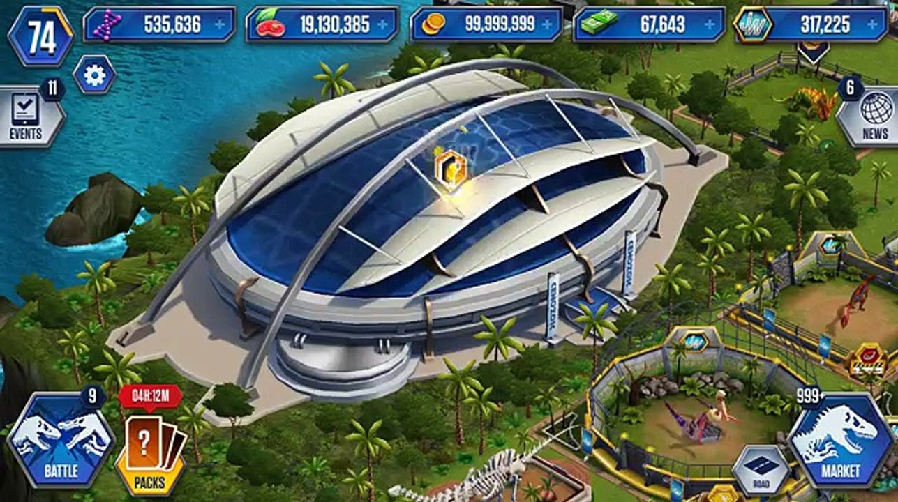 Feeding Max Level 40 Cenozoic Creatures ELASMOTHERIUM & Smilodon | Jurassic World The Game