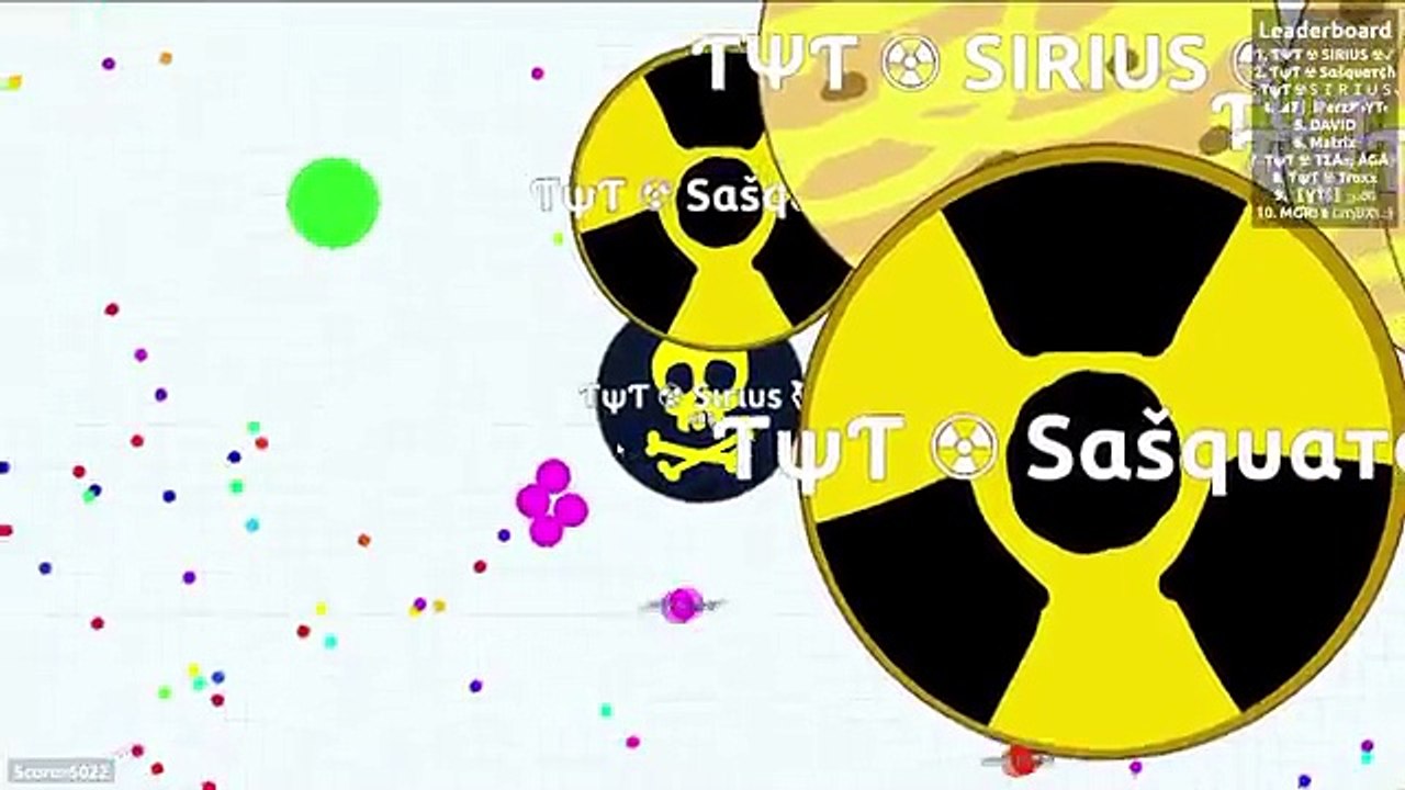 5 x ƬψƬ ☢ Sirius IN ONE AGARIO LOBBY // Awesome Teaming with Fans