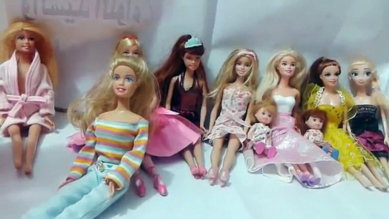 العاب بنات | تعريف عن عرايسنا الجزء 1- مجموعة عرايس دمى باربي , إلسا وآنا فروزن , موكسي