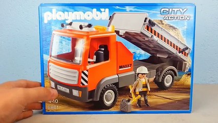 Playmobil Baustellen LKW 6861 auspacken seratus1 unboxing