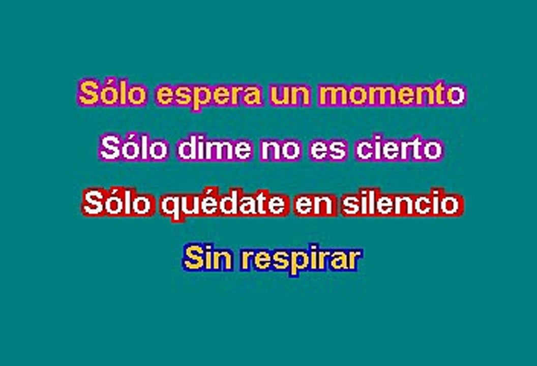 RBD - Solo quédate en silencio (Karaoke)