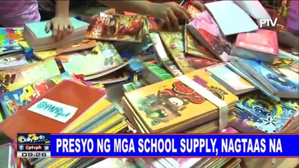 Presyo ng mga school supply, nagtaas na