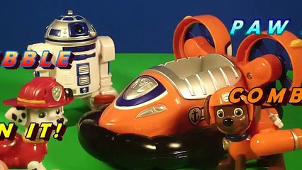 PAW PATROL Nickelodeon Zuma and Rubble Combine It Design It Rusty Rivets Creations Toys Video Parody