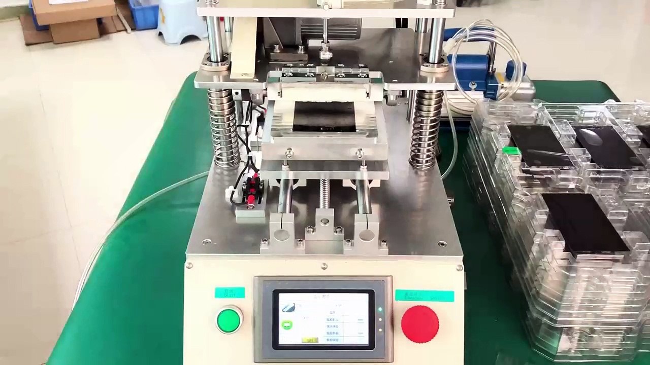 Automatic glue remove machine, remove oca glue for iphone 7 lcd, one key to start, remove glue automatically.