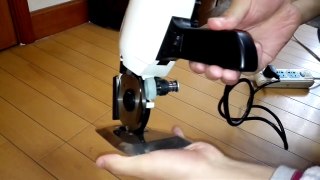 Round Knife electric scissor Cloth cutting machine cutter 100mm 220V KSM100