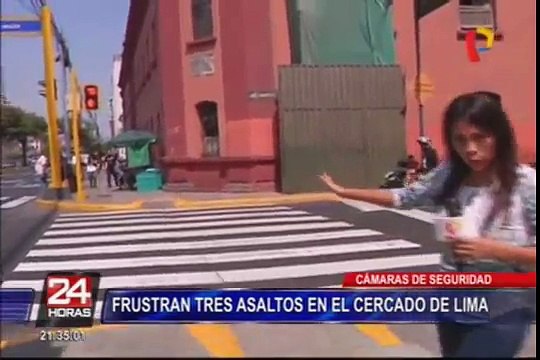 Cercado de Lima: frustran asaltos gracias a cámaras de seguridad
