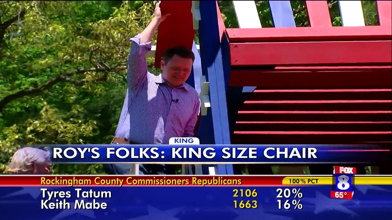 `I Just Like Big Things:` Veteran Builds 18-Foot Tall Patriotic Chair