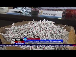 Jutaan Batang Rokok Ilegal Dimusnahkan - NET 24