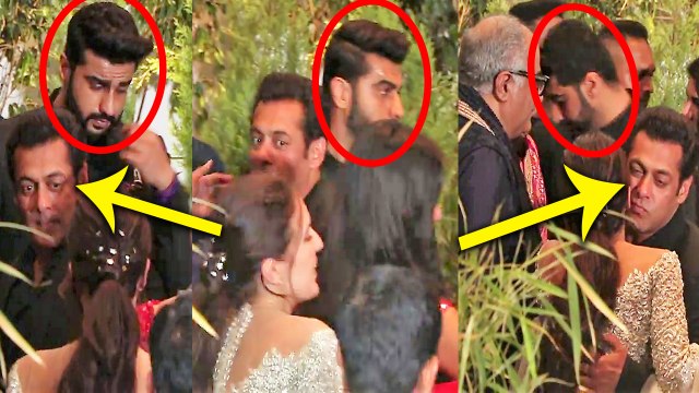 Sonam Kapoor Reception: Salman Khan AVOIDS Arjun Kapoor BADLY; Watch Video | FilmiBeat