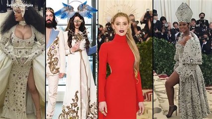 MET 2018 -  dezent bis abgedreht: Die Kopfbedeckungen der Stars