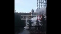 Report TV - Ballsh, zjarri në Uzinën e Naftës 22.11.2017