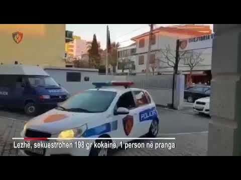 Report TV - Lezhë, policia prangos 24 vjeçarin, kapet me 200 gr kokainë