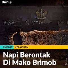#1MENIT | Napi Berontak Di Mako Brimob