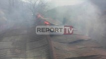 Reportr TV - Kukës,zjarri shkrumbon banesën 8 familjarë në qiell të hapur