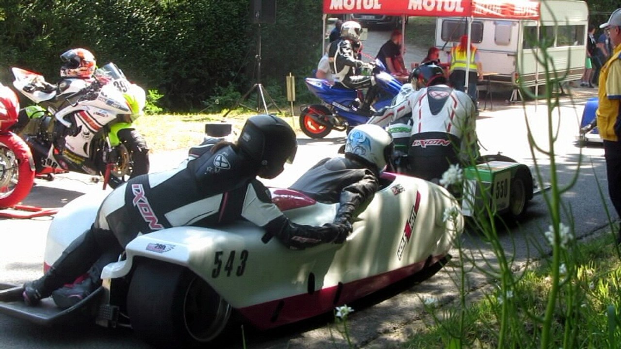 Course de côte de Saint-Alban 2018 - Sidecars quelques départs
