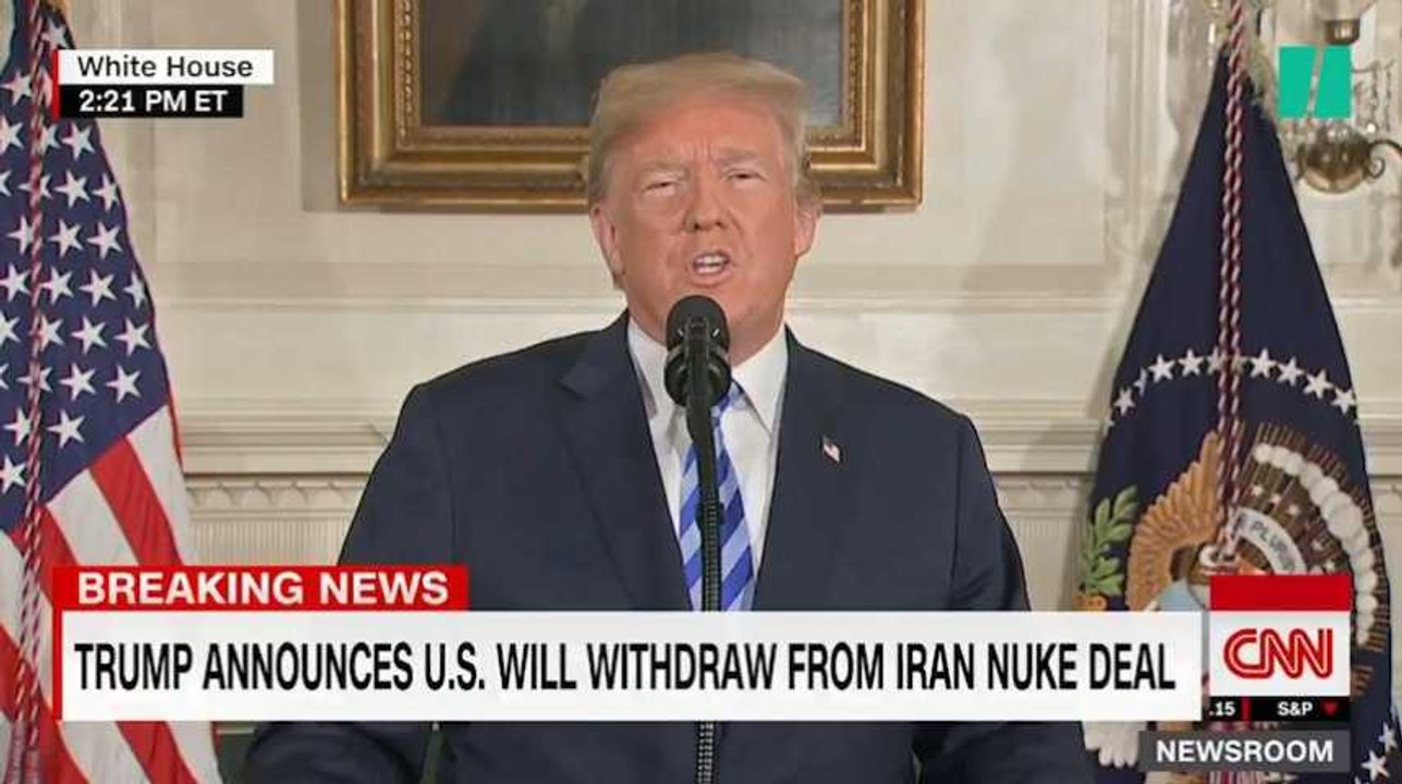 Donald Trump annonce le retrait des États-Unis et rétablit les sanctions contre l'Iran