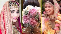 Sonam Kapoor Wedding: Sonam follows Anushka Sharma's floral-bun hairstyle | FilmiBeat