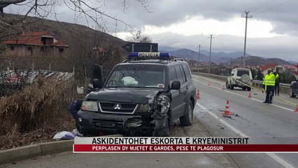 Përplasen dy mjetet e gardës, pesë të plagosur - News, Lajme - Vizion Plus