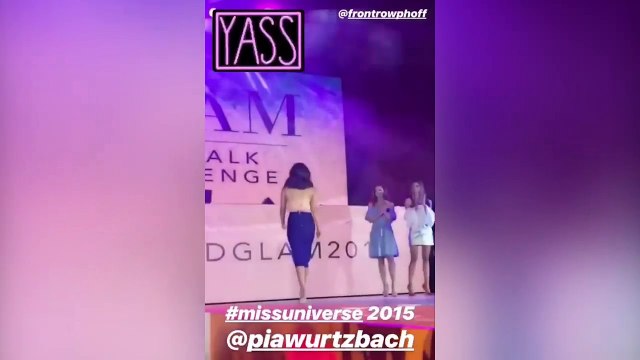 Màn Catwalk cực kì sôi động của ba người đẹp Hoa Hậu Hoàn Vũ 2015-2016 & 2017 trong một sự kiện tại Philippines