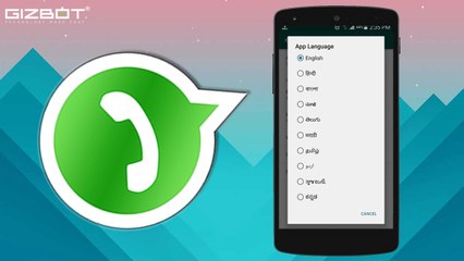 व्हाट्सएप्प में केसे सेट करें अपनी पसंद की भाषा ?