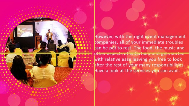 5 Exclusive Services To Avail From Event Management Companies