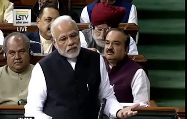 Download Video: Indians are not grown like Dogs - Narendra Modi slams Congress via speech in Parliament.