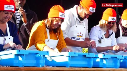 Le Guilvinec (29). Record battu : 100 langoustines décortiquées en 3'57''