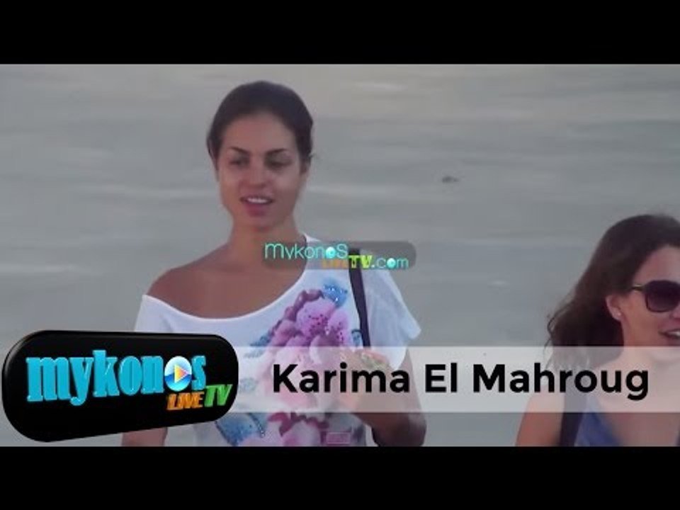 Karima El Mahroug in vacanza a Mykonos