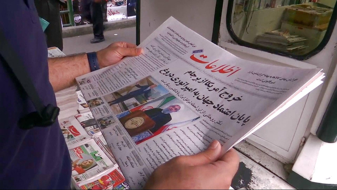 How did Iranians react to Trump's decision on the nuclear deal?