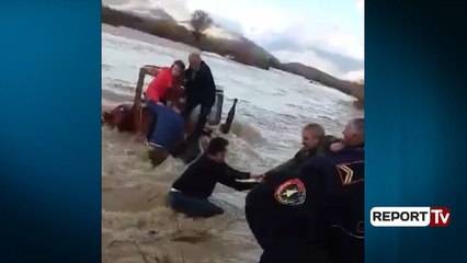 Report TV - Sarandë, zetorin e mori lumi, si u shpëtuan 3 persona,e frikshme