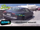 Μια Maserati παρατημένη σε δρόμο της Μυκόνου! Abandoned Maserati in Mykonos