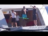 Kobe Bryant on a jet ski in Mykonos