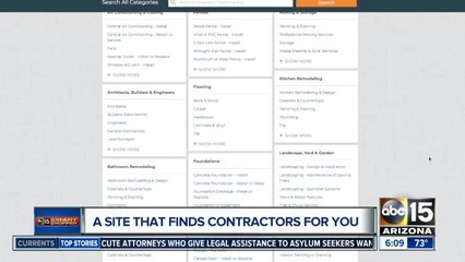 This site finds home contractors for you